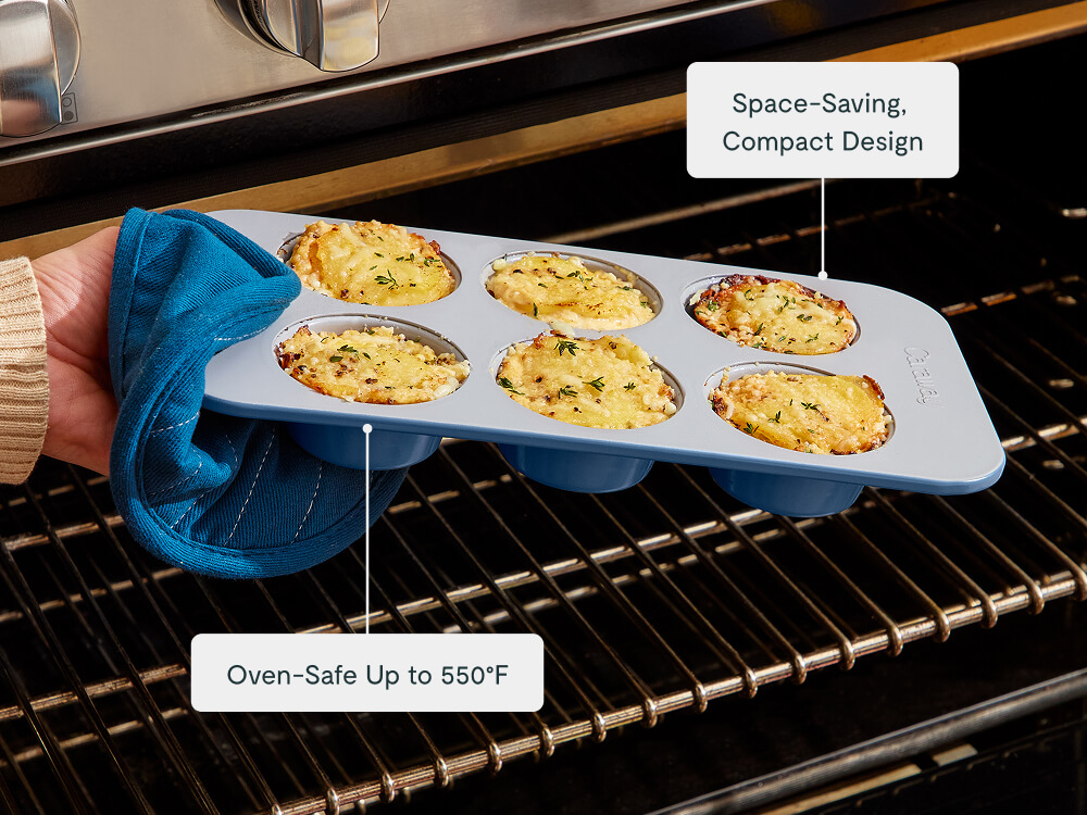 6 Cup Muffin Pan - Navy - Lifestyle